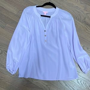 Lilly lilac silk blouse